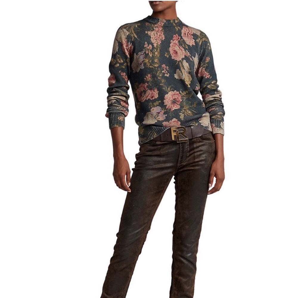 Ralph Lauren Floral Print Crewneck Sweater - Picture 4 of 7